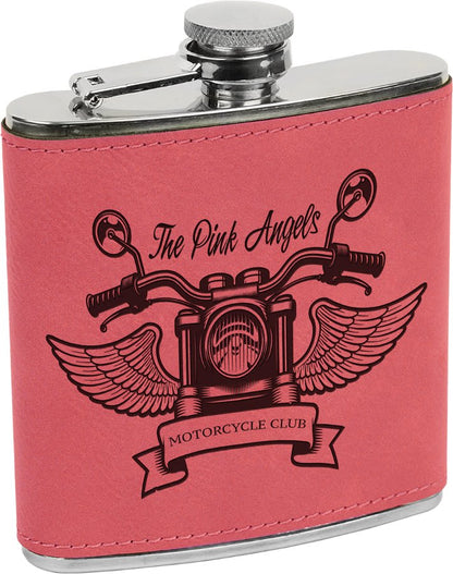 6 oz. Leatherette Stainless Steel Flask