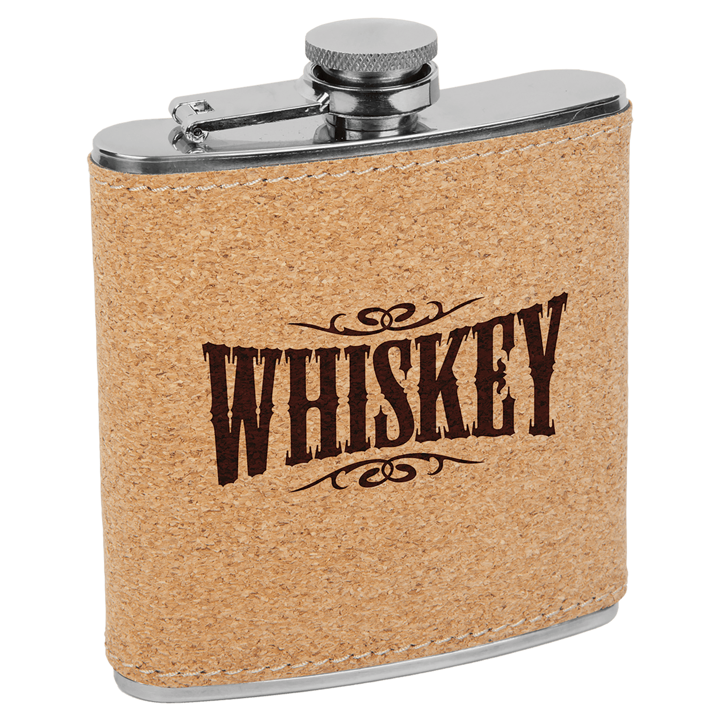 6 oz. Leatherette Stainless Steel Flask