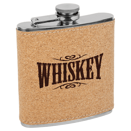 6 oz. Leatherette Stainless Steel Flask