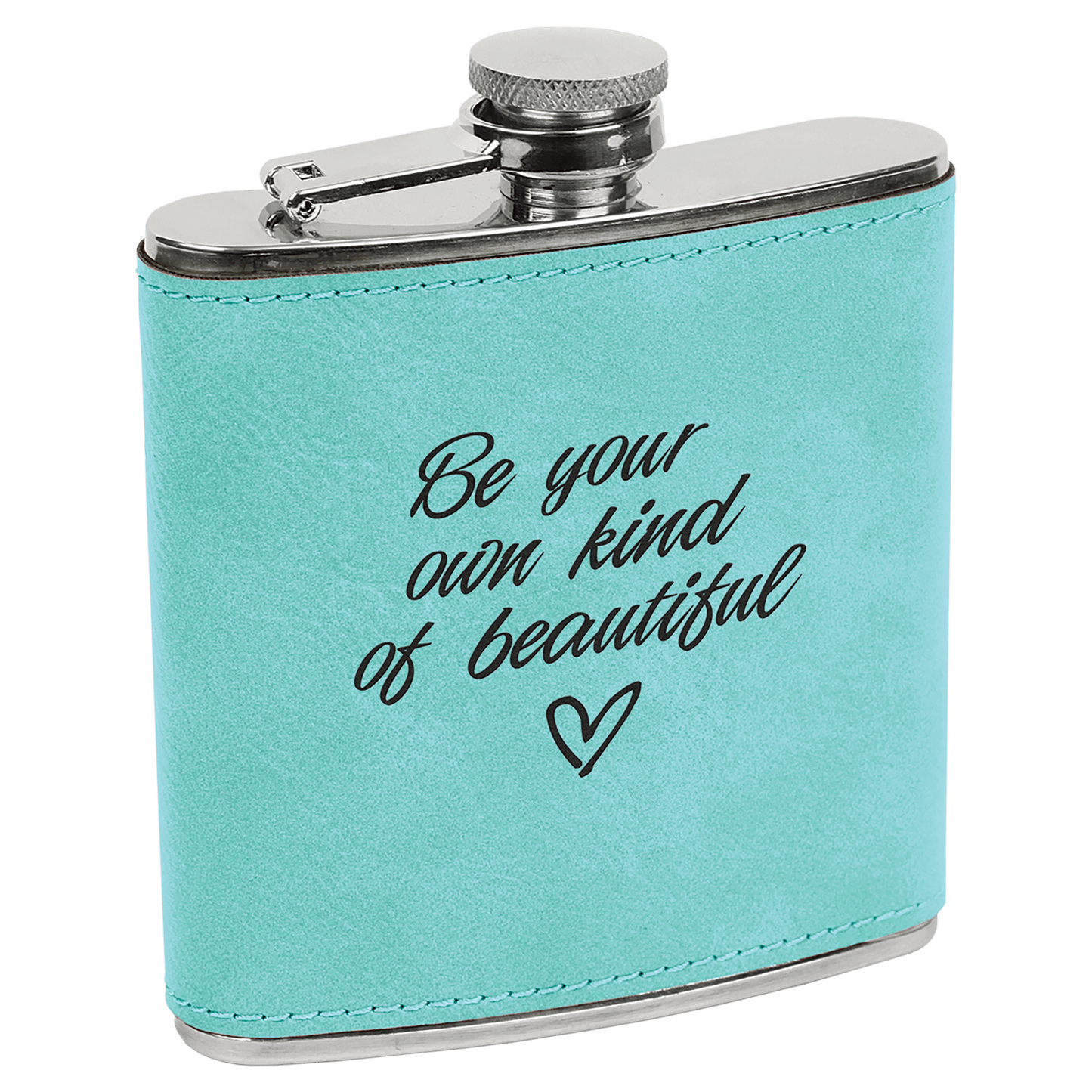 6 oz. Leatherette Stainless Steel Flask