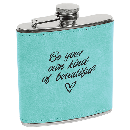 6 oz. Leatherette Stainless Steel Flask