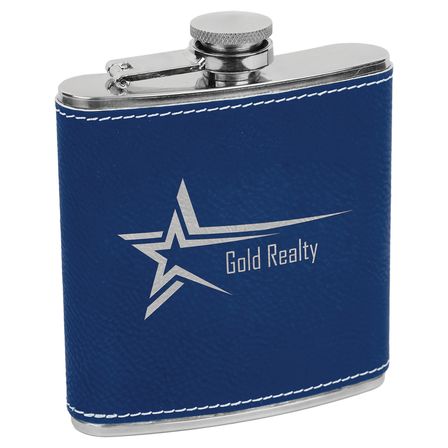 6 oz. Leatherette Stainless Steel Flask