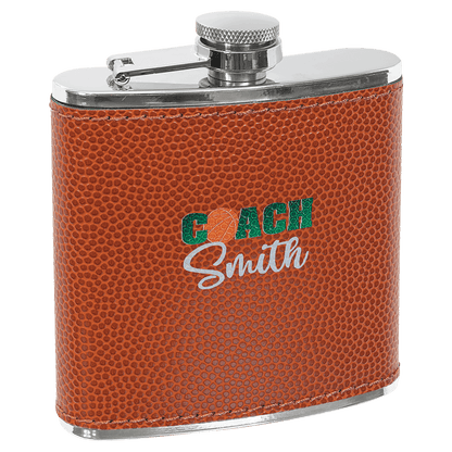 6 oz. Leatherette Stainless Steel Flask