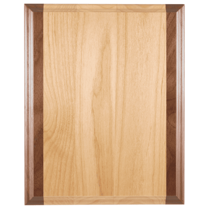 Genuine Red Alder & Genuine Walnut Plaque