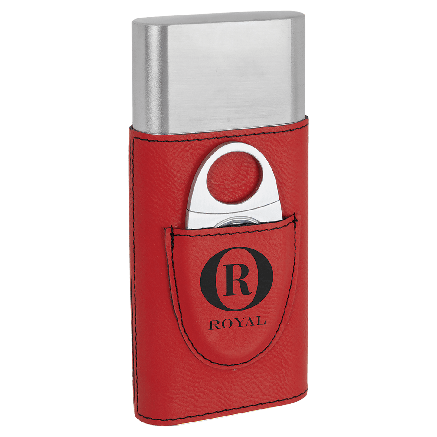 Leatherette Cigar Case with Cutter
