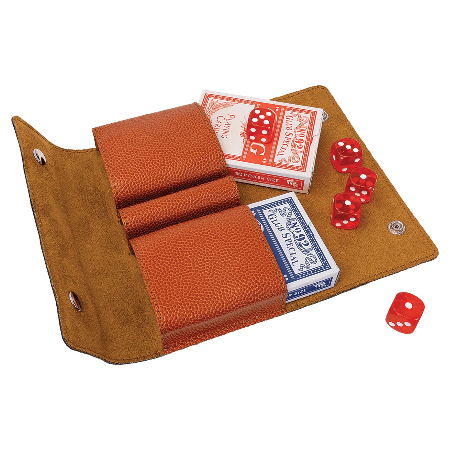Leatherette Card & Dice Set