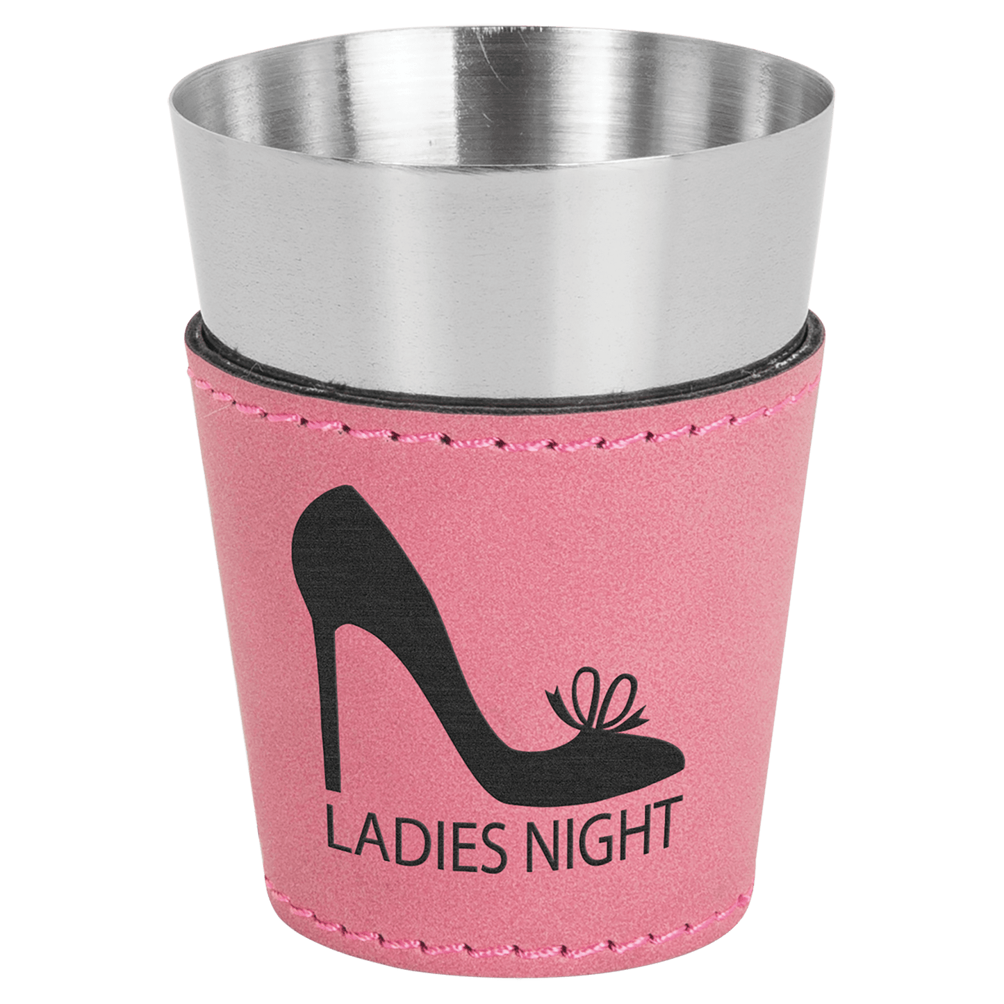 Shot Glass 2 oz. Leatherette & Stainless Steel