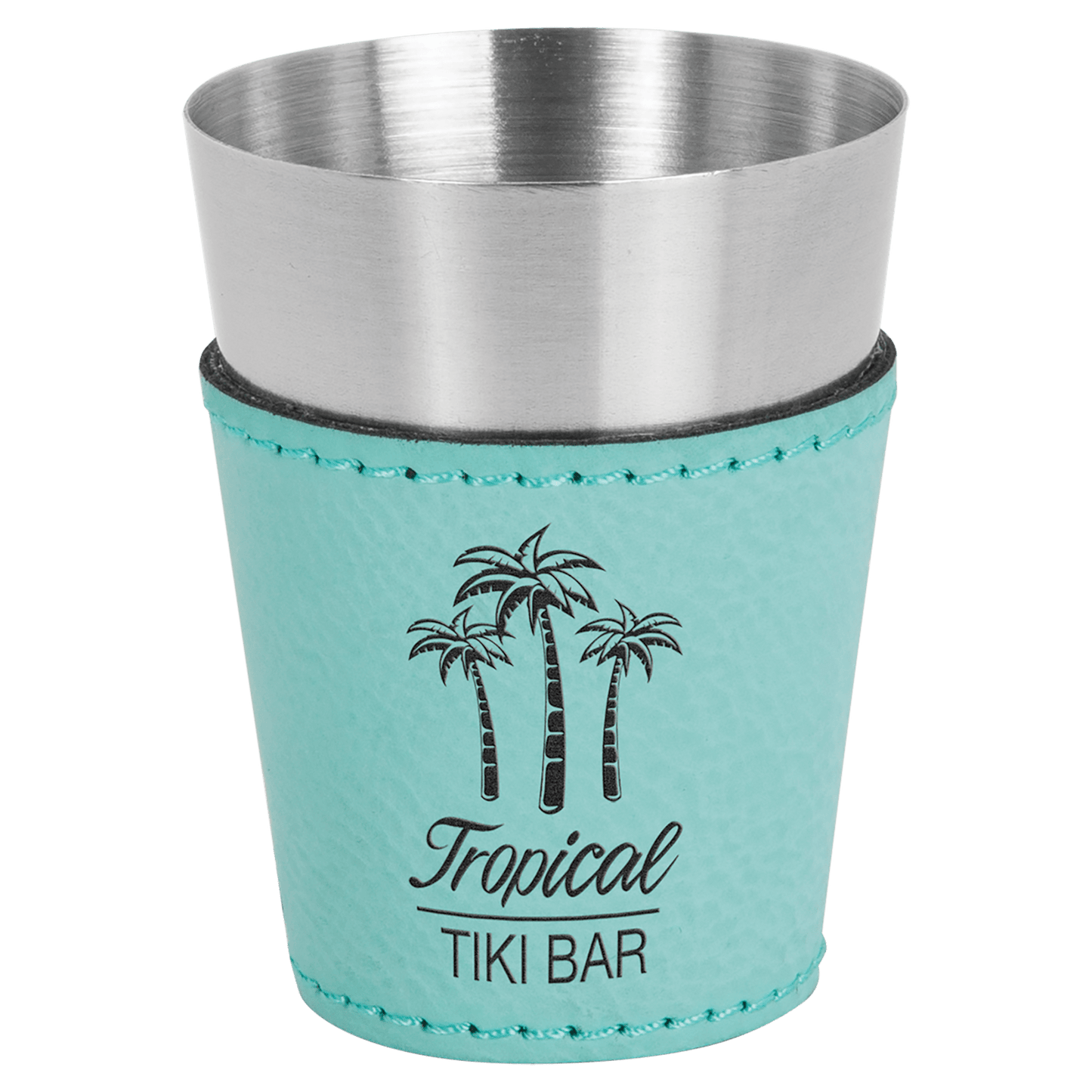 Shot Glass 2 oz. Leatherette & Stainless Steel