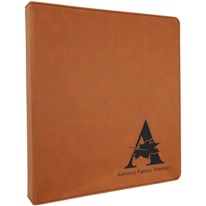 Leatherette 1" 3-Ring Binder with Slant D Rings