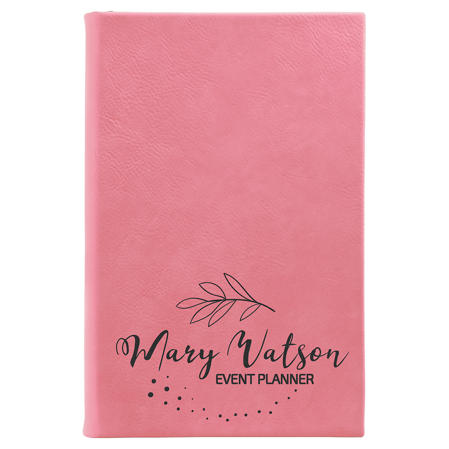 Pink Leatherette Sketch Book with Unlined Notepad