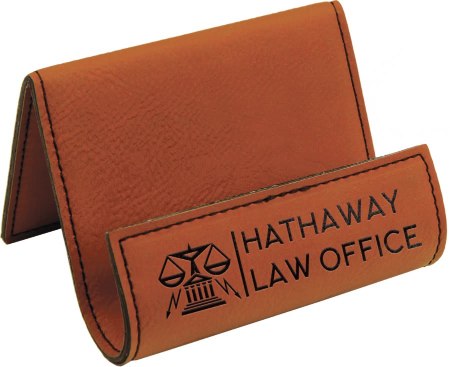 3.5" x 2.5" Leatherette Easel Holder