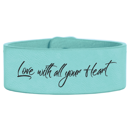 Leatherette Cuff Bracelet 1" x 9.5"