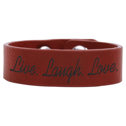 Leatherette Youth Cuff Bracelet .75" x 8.5"