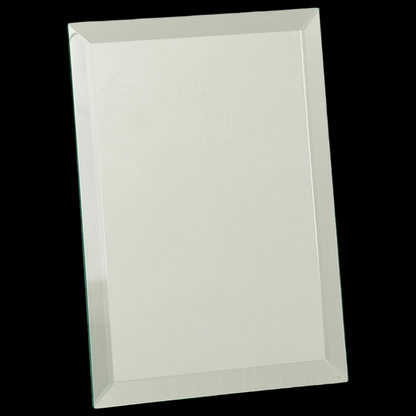Clear Mirror Glass Plaque