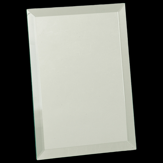 Clear Mirror Glass Plaque