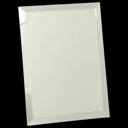 Clear Mirror Glass Plaque