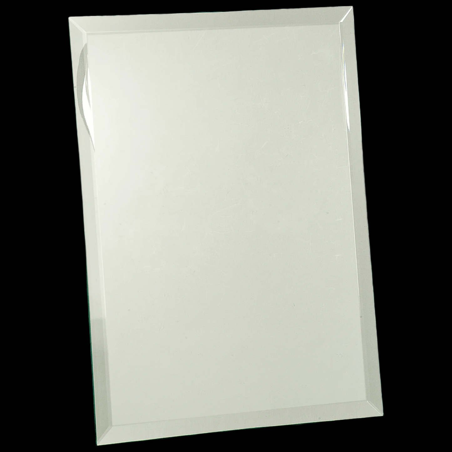 Clear Mirror Glass Plaque