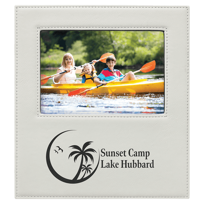 Leatherette Photo Frame 5" x 7" with Large Engraving Area