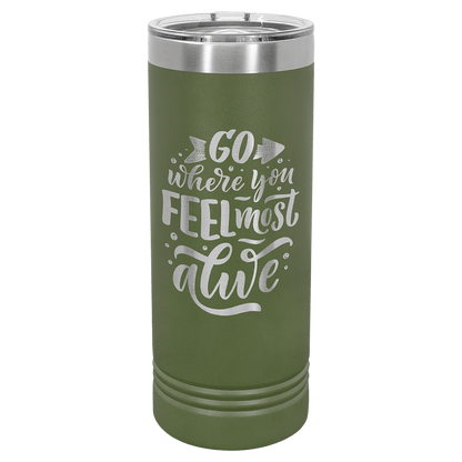Polar Camel 22 oz. Skinny Tumbler with Slider Lid