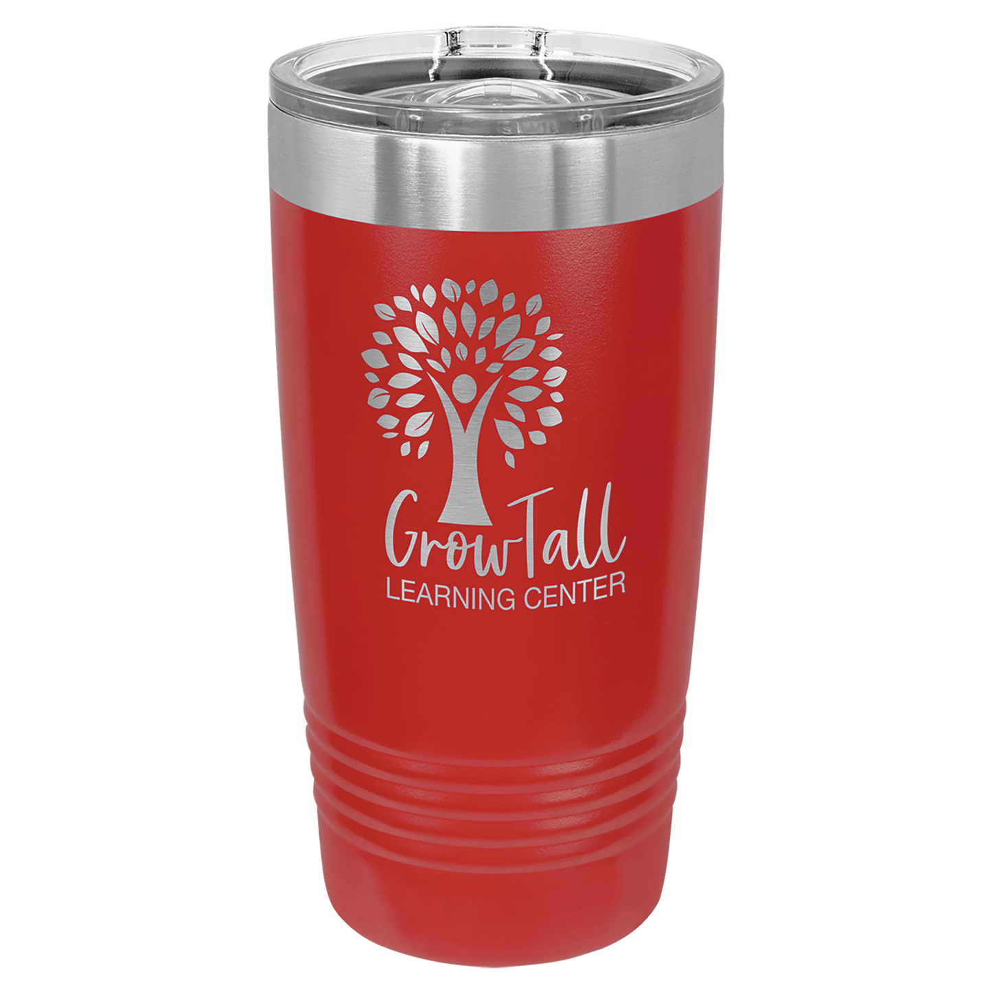 Polar Camel 20 oz. Ringneck Vacuum Insulated Tumbler with Slider Lid and Silver Ring