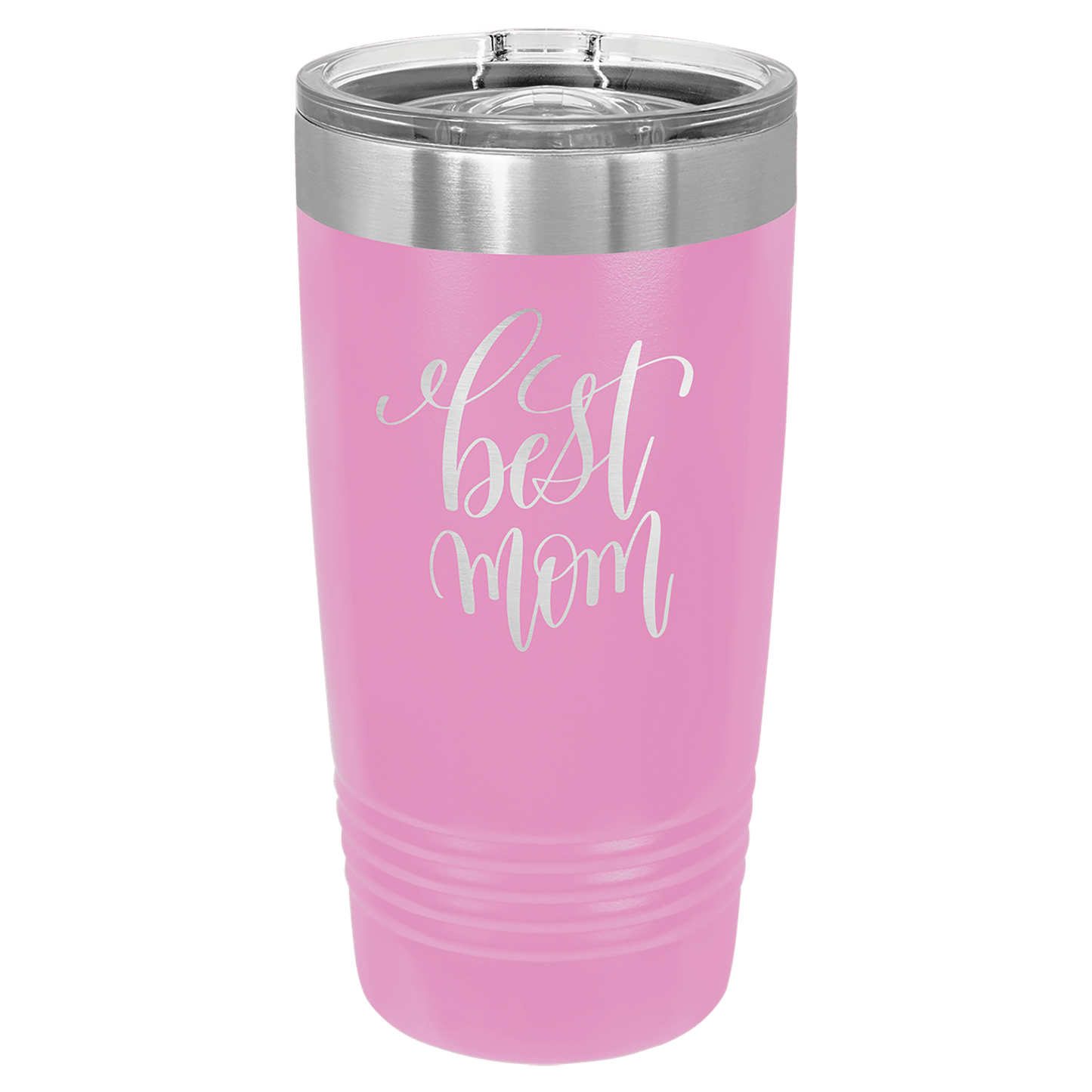 Polar Camel 20 oz. Ringneck Vacuum Insulated Tumbler with Slider Lid and Silver Ring