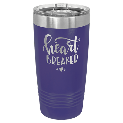Polar Camel 20 oz. Ringneck Vacuum Insulated Tumbler with Slider Lid and Silver Ring