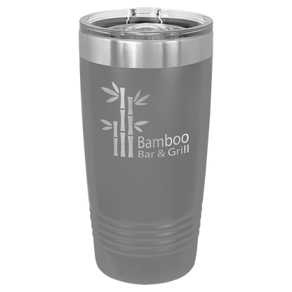 Polar Camel 20 oz. Ringneck Vacuum Insulated Tumbler with Slider Lid and Silver Ring