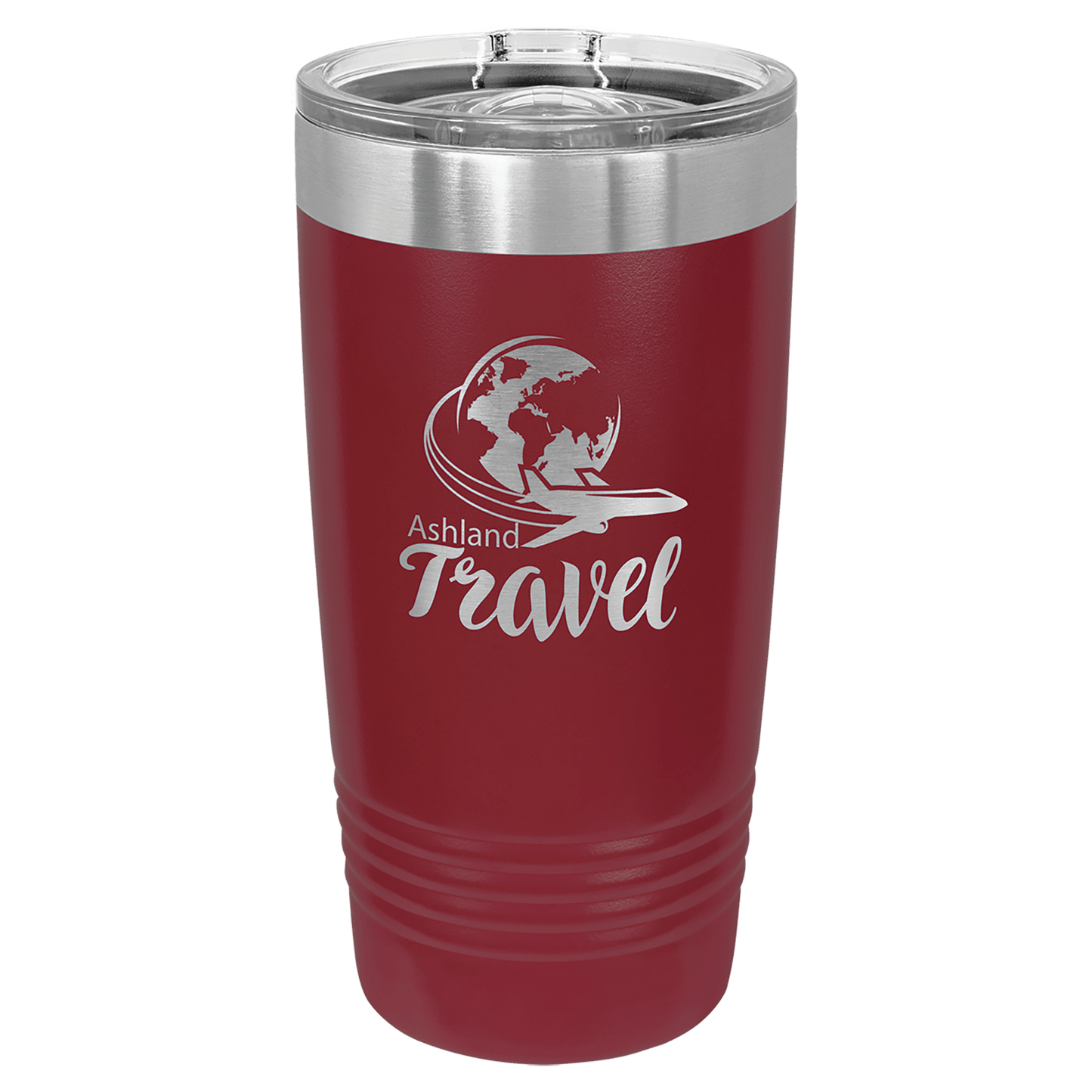 Polar Camel 20 oz. Ringneck Vacuum Insulated Tumbler with Slider Lid and Silver Ring