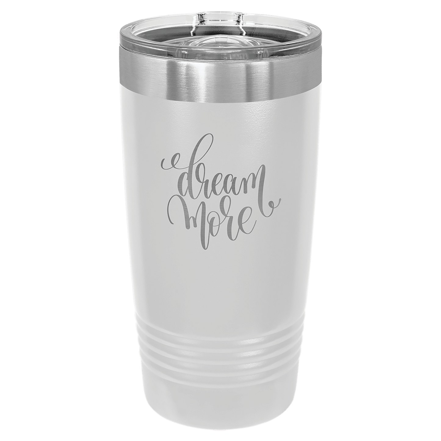 Polar Camel 20 oz. Ringneck Vacuum Insulated Tumbler with Slider Lid and Silver Ring