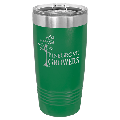 Polar Camel 20 oz. Ringneck Vacuum Insulated Tumbler with Slider Lid and Silver Ring