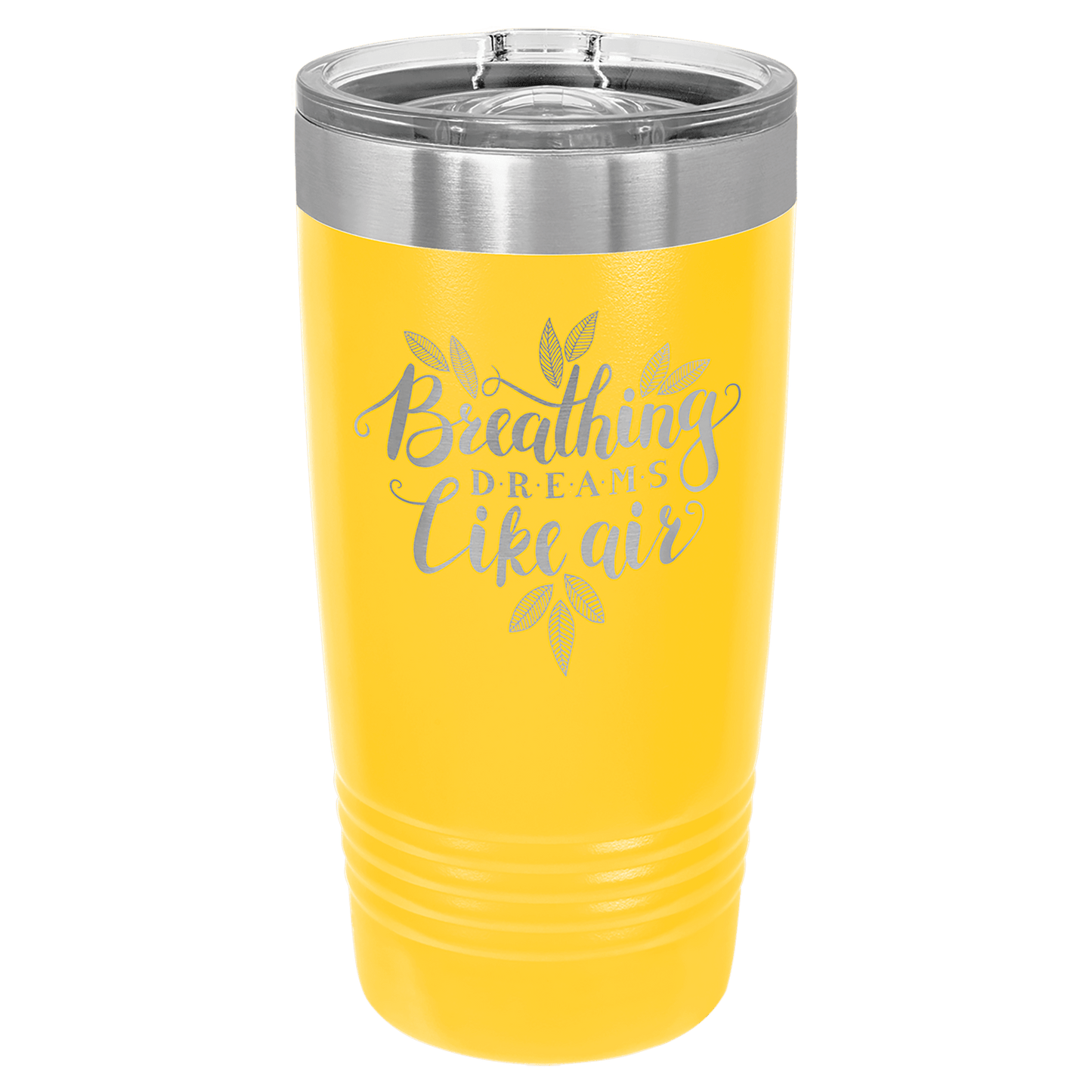 Polar Camel 20 oz. Ringneck Vacuum Insulated Tumbler with Slider Lid and Silver Ring