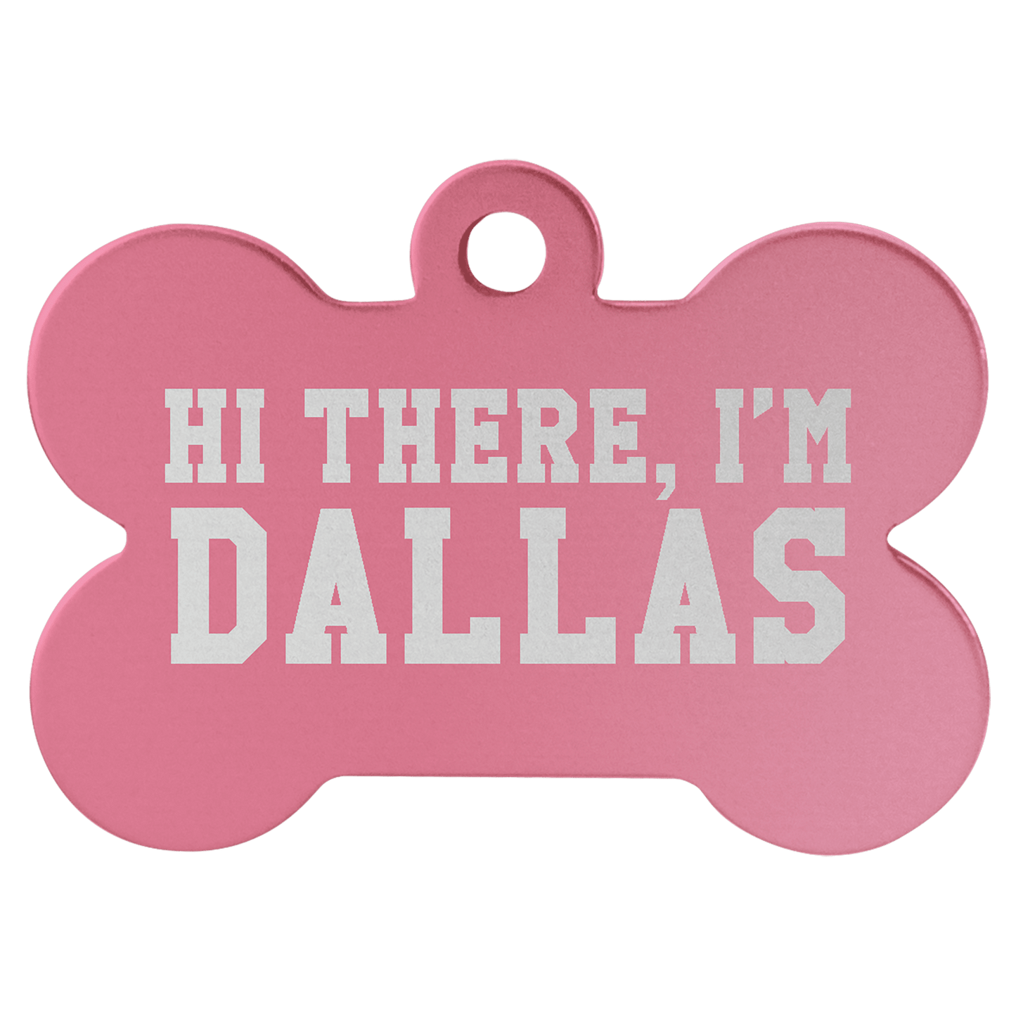 Anodized Aluminum Bone Pet Tag 1.5" x 1"