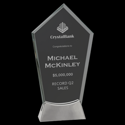 Peak Platinum Glass with Full Metal Base