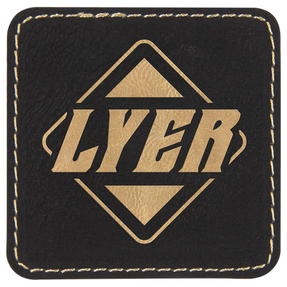 Square Leatherette Patch with Adhesive 2.5"
