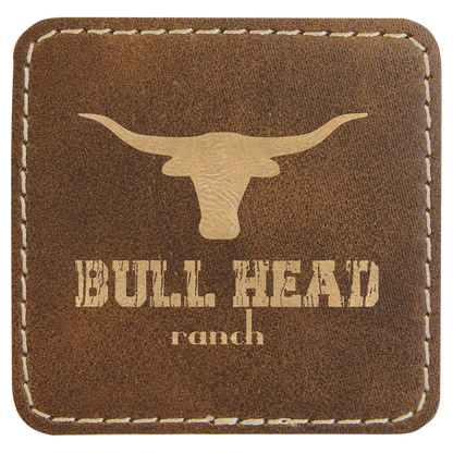 Square Leatherette Patch with Adhesive 2.5"