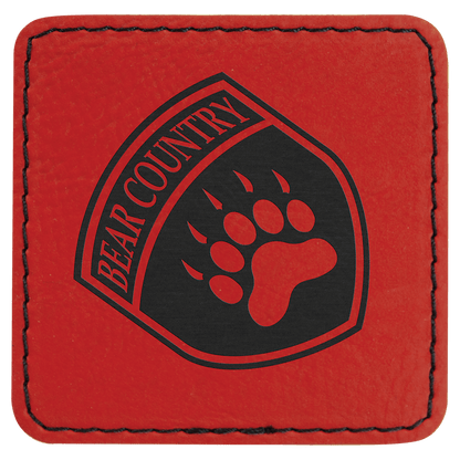 Square Leatherette Patch with Adhesive 2.5"