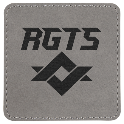 Square Leatherette Patch with Adhesive 3"