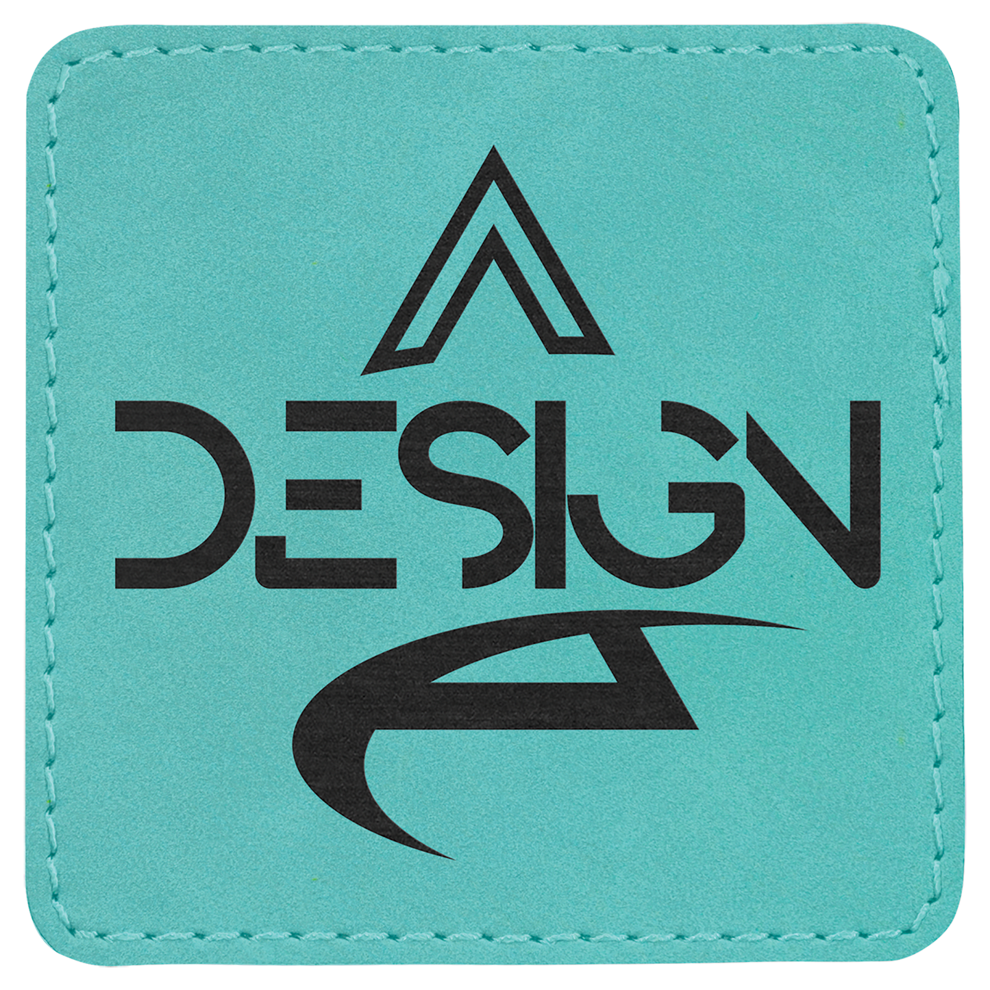 Square Leatherette Patch with Adhesive 3"