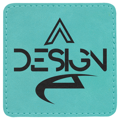 Square Leatherette Patch with Adhesive 3"