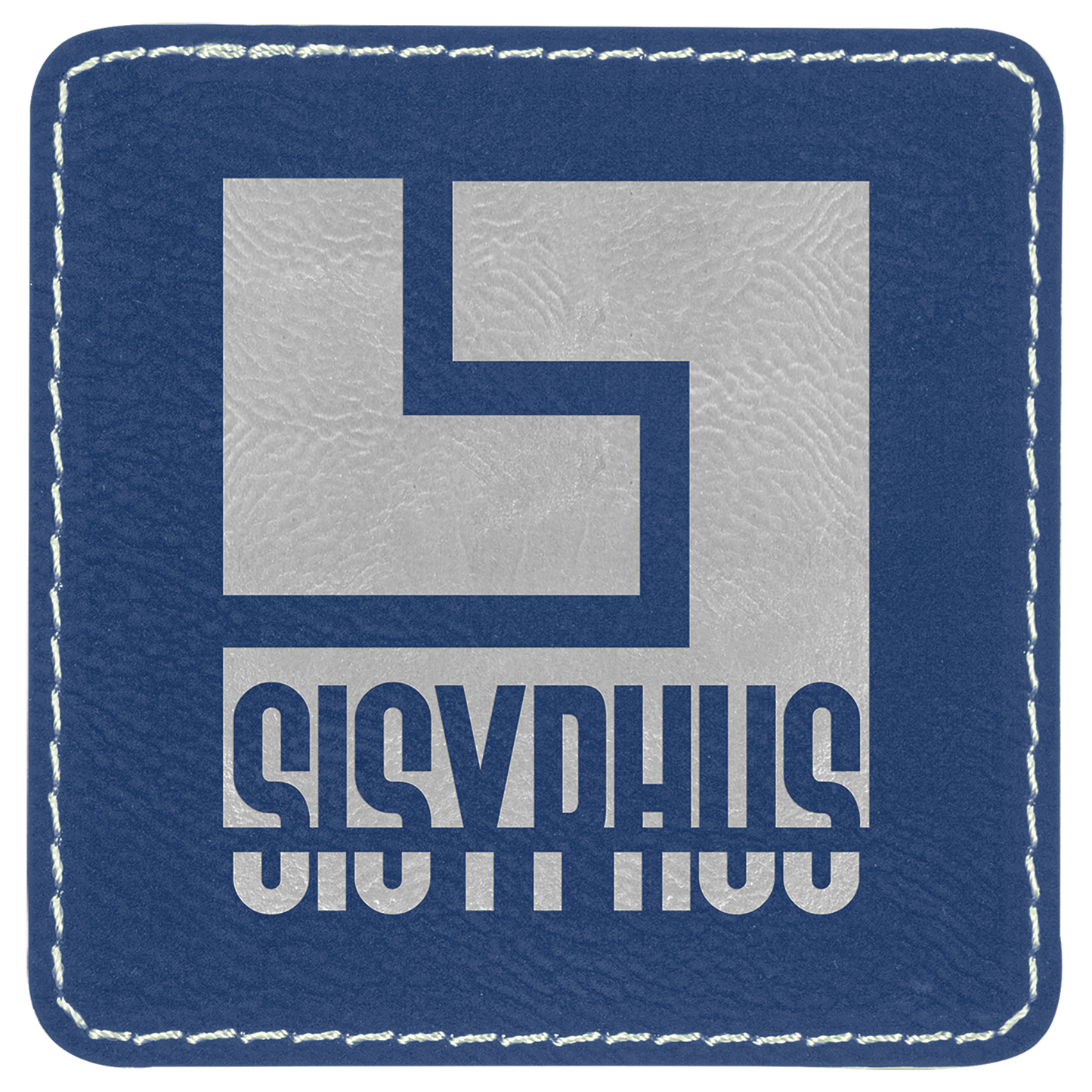 Square Leatherette Patch with Adhesive 3"