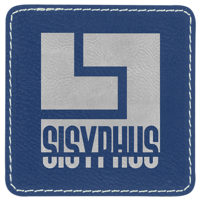Square Leatherette Patch with Adhesive 3"