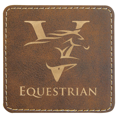 Square Leatherette Patch with Adhesive 3"