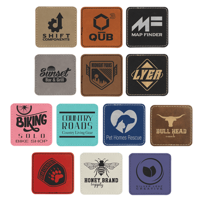 Square Leatherette Patch with Adhesive 2.5"