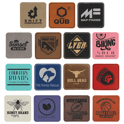 Square Leatherette Patch with Adhesive 2.5"