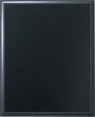 Solid Black Finish Plaque