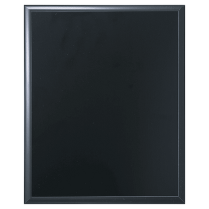 Solid Black Finish Plaque