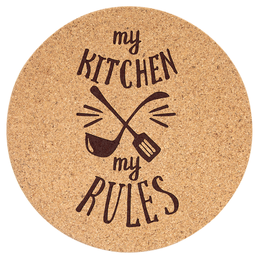 7.5" Round Cork Trivet
